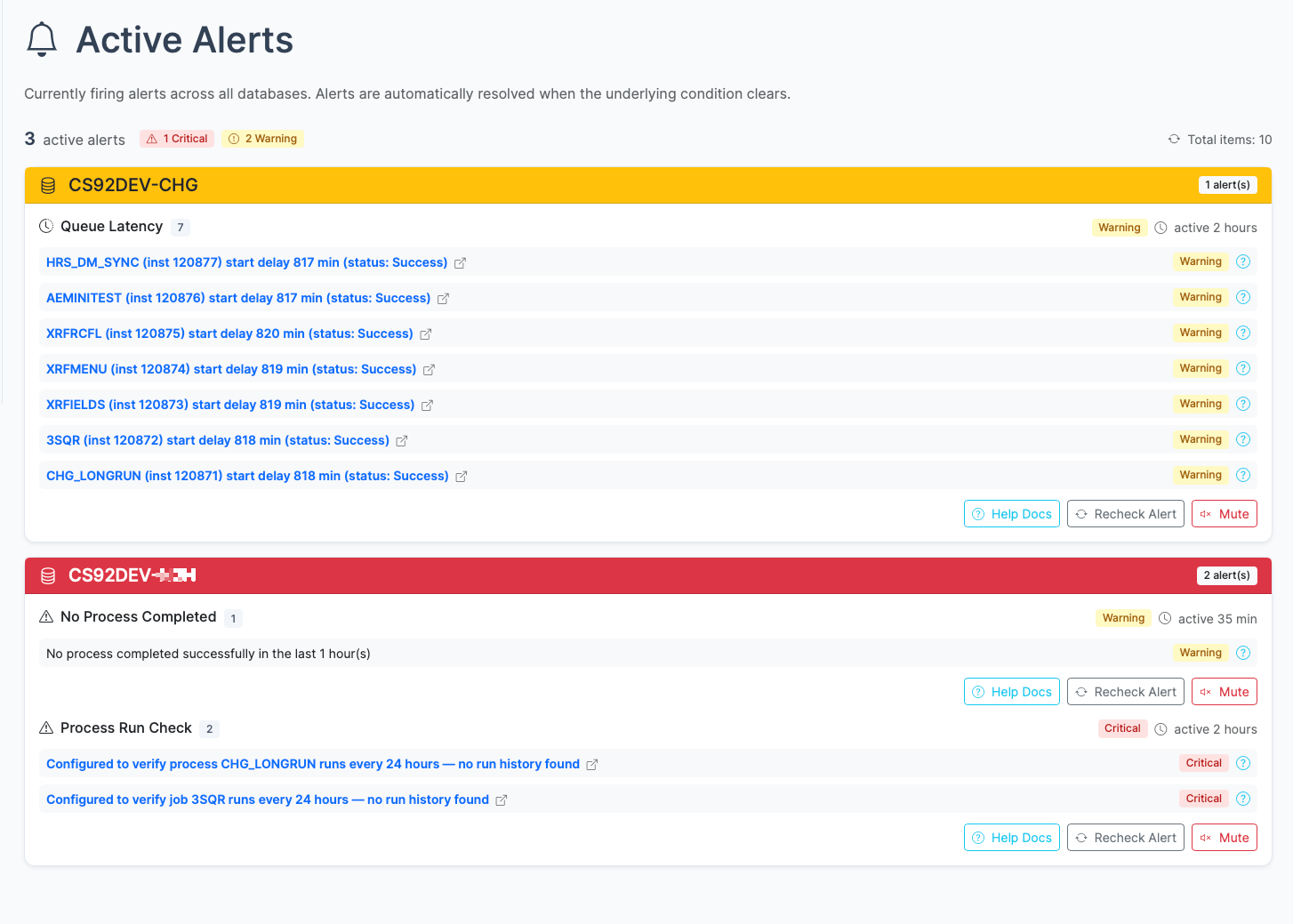 psLens alerts shown on the dashboard alongside the linked investigation workflow
